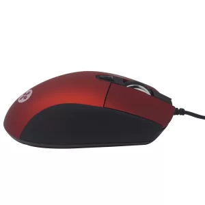 Mouse Naceb Technology NA-0115R, Rojo, 6 botones, Alámbrico, Óptico, 800 - 2400 DPI
