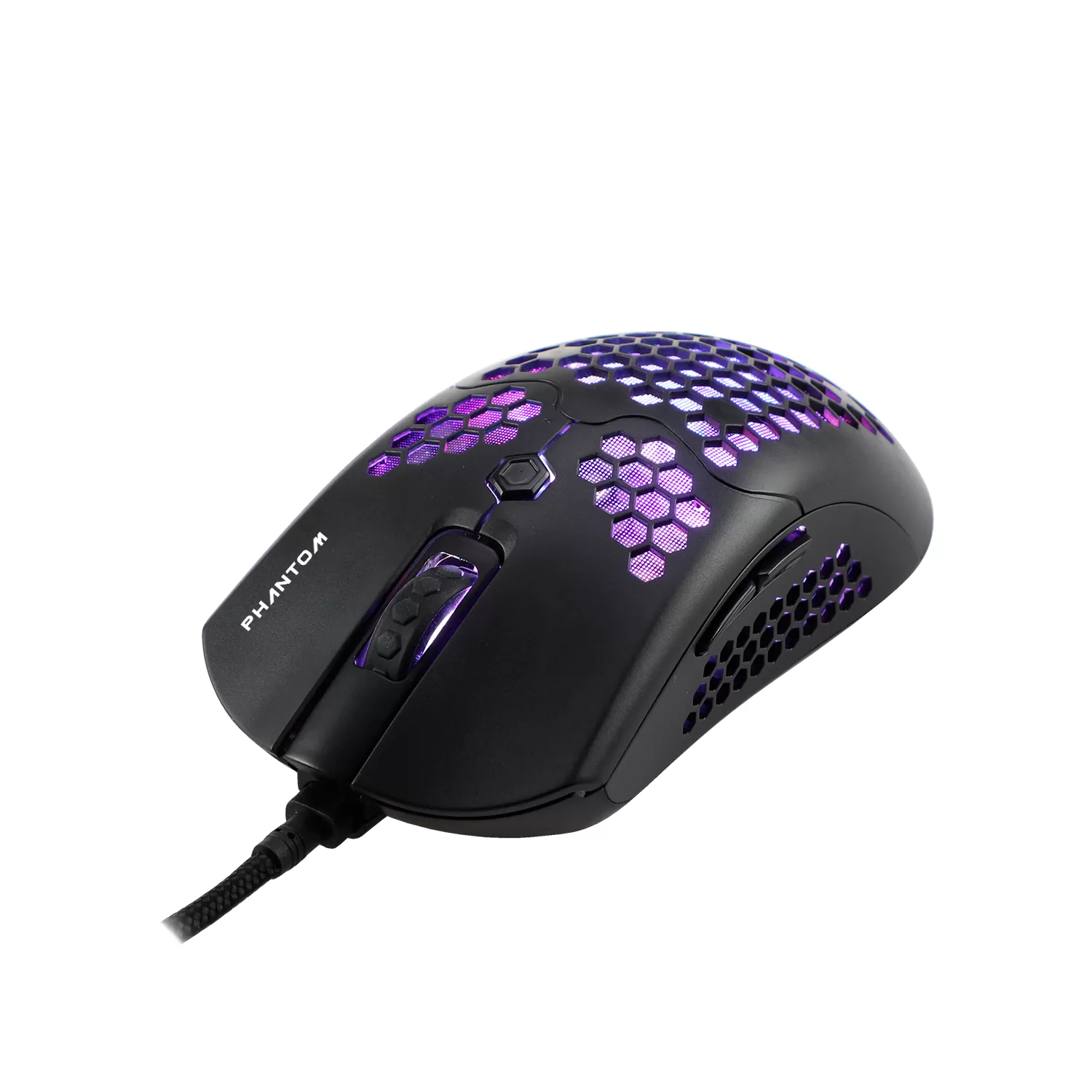 Mouse Gamer Naceb Technology Phantom, 6 Botones + Scroll, USB, 400-10000 DPI, Iluminación RGB, Sensor PAW3325, Cable Reforzado 1.8mts - Imagen 3