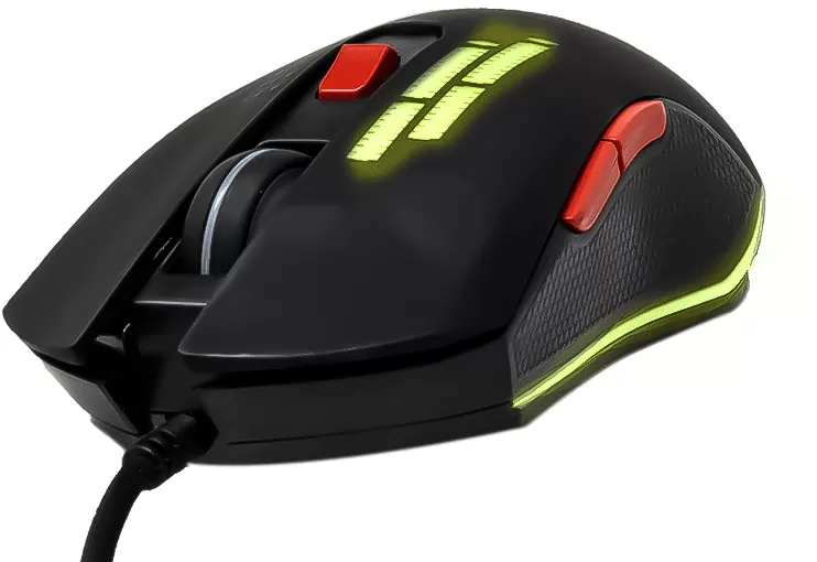MOUSE GAMING NGM-HYDRA OPTICO RGB 6 BOTONES HASTA 3200 DPI USB 2.0 NEGRO