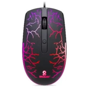 Mouse USB Iluminado RGB Storm BROBOTIX 263946 , Negro, USB, 800/1200/1600 DPI