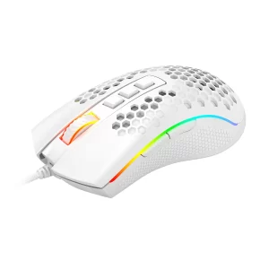 Mouse Redragon Storm Elite White, Juego, Blanco