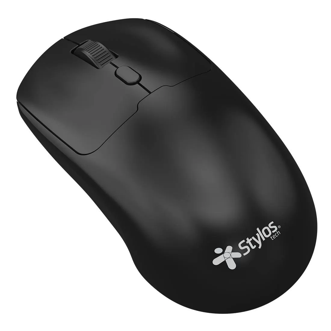 Mouse Inalámbrico Recargable Stylos STPMOI7B 1,600 Dpi 3 Niveles 4 Botones Conexión USB Nano 2.4Ghz Negro - Imagen 2