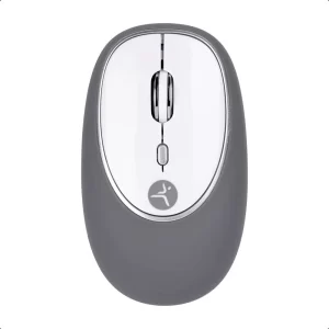 Mouse Inalámbrico de gel Jelly - Mate Grey Techzone TZACMOI16, 1200DPI, con batería AAA incluida, 3 botones con alcance de 10 m