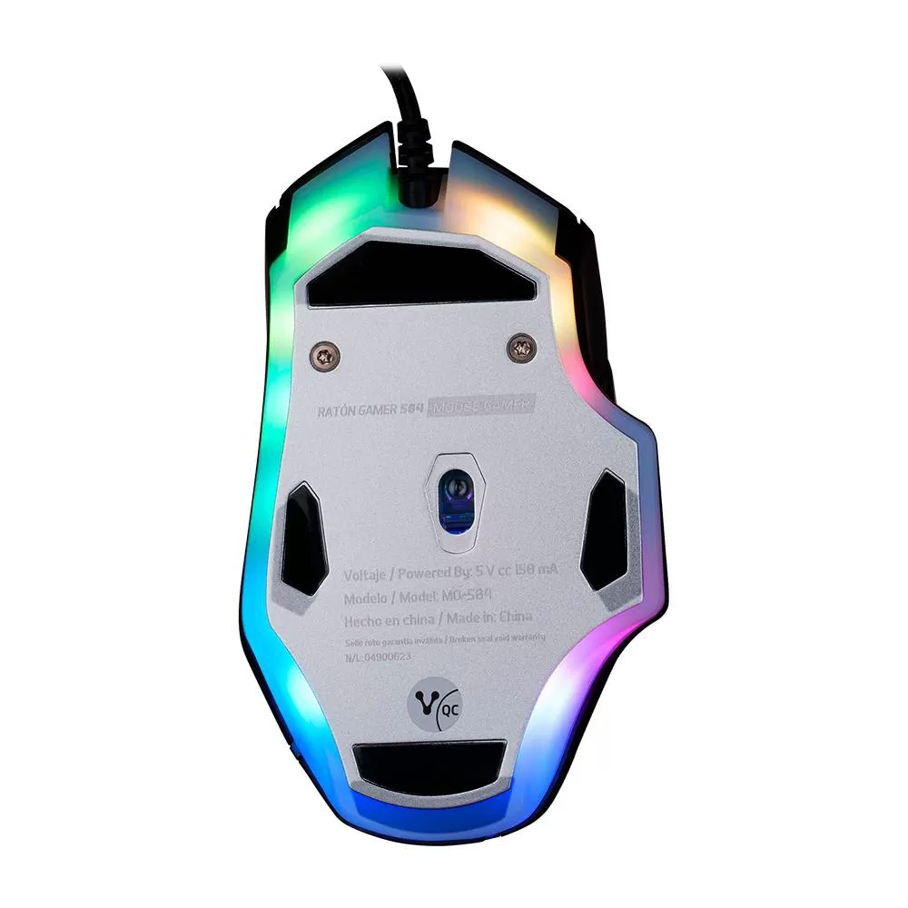MOUSE VORAGO START THE GAME MO-504 RGB CONFIGURABLE SOFTWARE HASTA 6,400 DPI'S USB NEGRO - Imagen 3