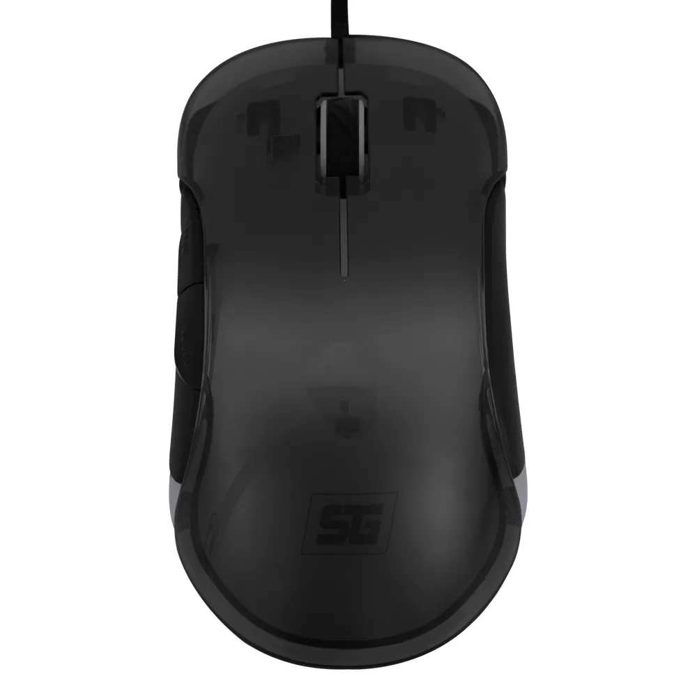 MOUSE VORAGO START THE GAME MO-505 ALAMBRICO RGB NEON HASTA 7,200 DPI'S USB TRASPARENTE