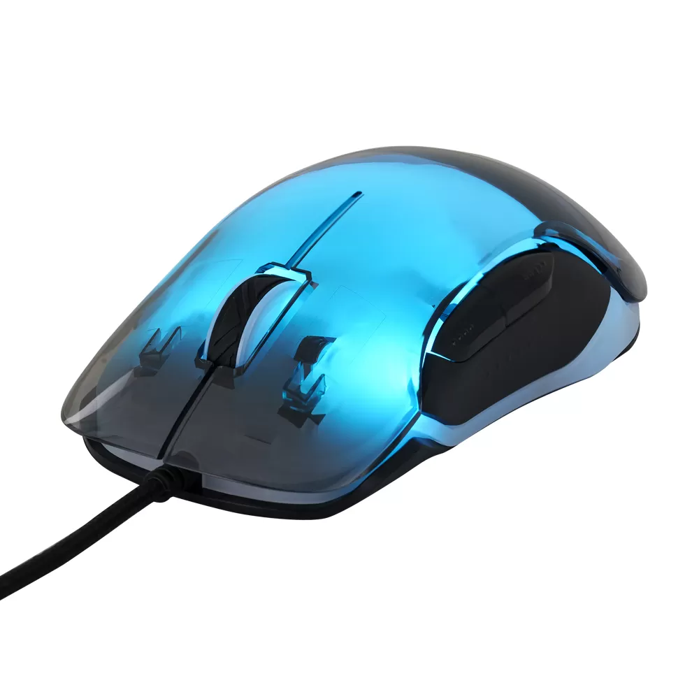 MOUSE VORAGO START THE GAME MO-505 ALAMBRICO RGB NEON HASTA 7,200 DPI'S USB TRASPARENTE - Imagen 2