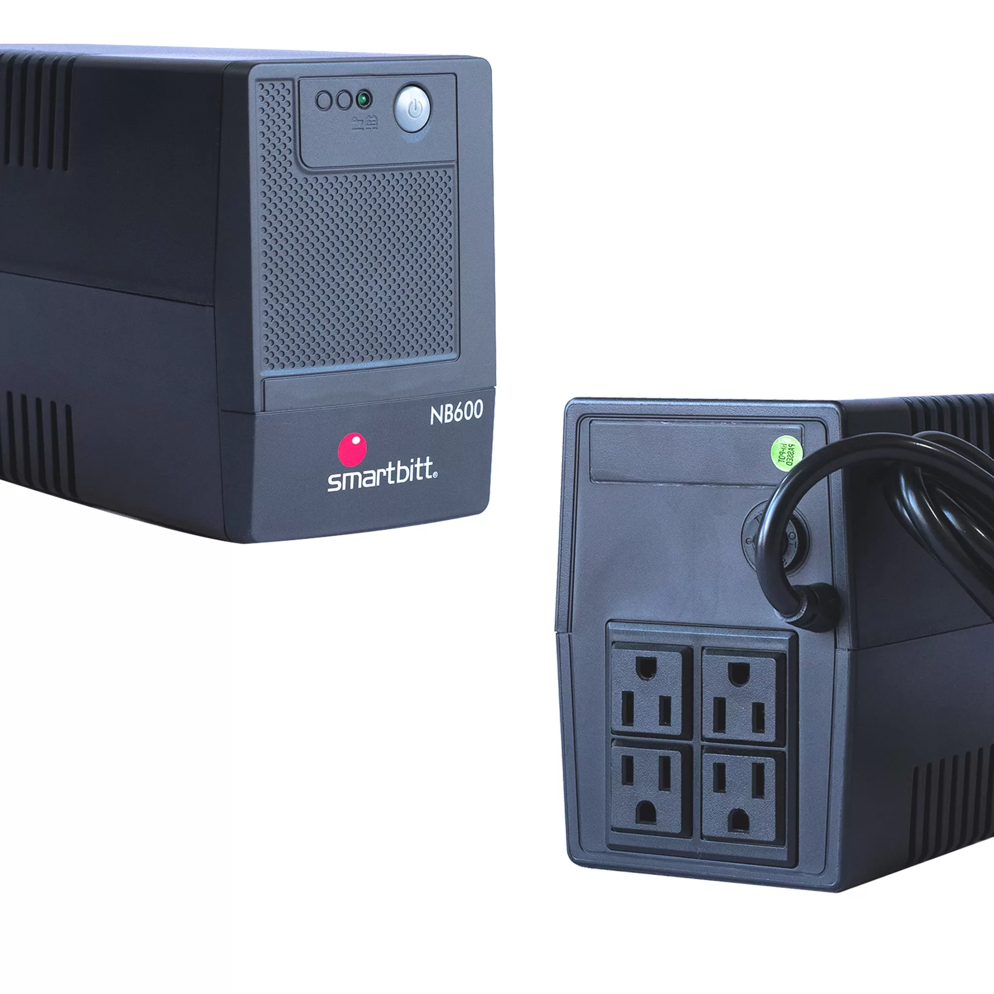 No-Break SMARTBITT SBNB600, 600 VA, 300 W, Negro - Imagen 5