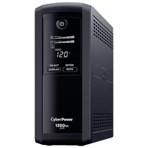 No-Break CyberPower, 1350 VA, 815 W, 16 h, Negro, Hogar y Oficina