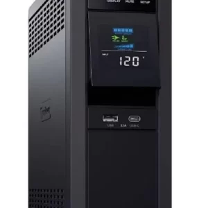 No-Break CyberPower CP1500PFCLCD, 1500 VA, 1000 W, 8 h, Negro