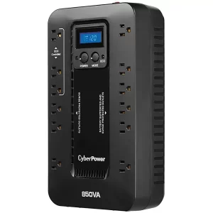 No-Break CyberPower EC850LCD, 850 VA, 510 W, 8 h, Negro, Hogar y Oficina