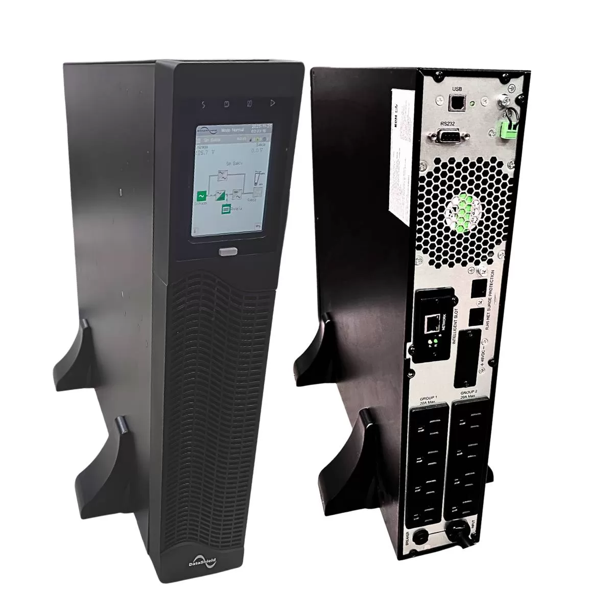 UPS DATASHIELD UT-2000, 2000 VA, 1800 W, Negro, UPS - Imagen 2