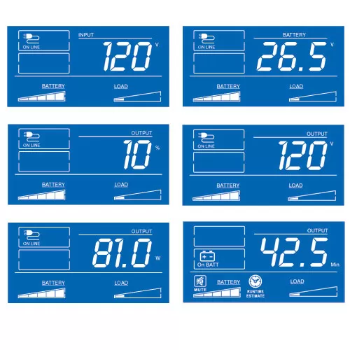 No-Break TRIPP-LITE OMNI1500LCDT, 1500 VA, 810 W, 8 h, Negro, Hogar y Oficina - Imagen 3