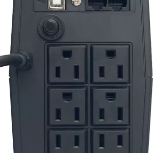 No break interactivo OPTIMA 750, 750VA/375W, entrada 81/145VCA, salida 120 Vca 60Hz, 6 NEMA 5/15R protegidos, RJ11/RJ45 - Software de monitoreo