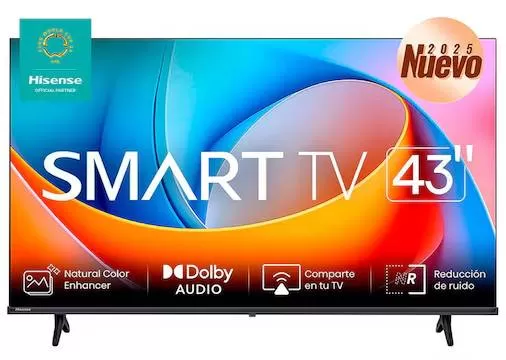 Televisor Hisense 43A4NV, 43 pulgadas, LED FHD, 1920 x 1080 Pixeles, VIDAA SMART TV