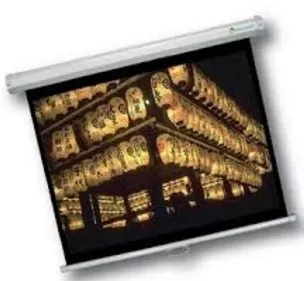 Pantalla de Proyección Multimedia Screens MSC-152, 84 pulgadas, Manual, Pared, Color blanco