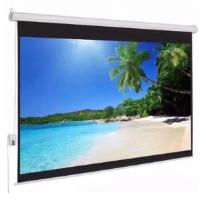 Pantalla de Proyección Eléctrica de Colgar MSE-182, MULTIMEDIA SCREEN, 1.82x1.82m. 101 pulgadas diagonales. Incluye C.R. Inalámbrico y alámbrico