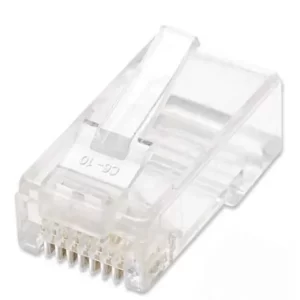 502344 PLUG RJ45 CAT6 MULTIFILAR UTP BOTE 100 PZAS ORO 15-MICRAS
