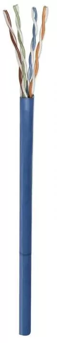 Bobina de cable de red UTP, Solida, 362344, Aluminio con recubrimiento de Cobre (CCA), 305m, CAT 5e, Color Azul, 4 pares, 24AWG - Imagen 2