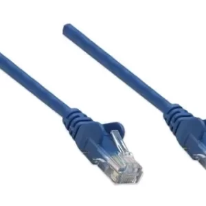 342599 Cable de red, Cat6, UTP RJ45 Macho / RJ45 Macho,2.0 m,Color Azul,Contactos con baño de oro para una mejor conexión.