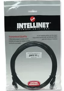 342070 Cable de red, Cat6, UTP, RJ45 Macho / RJ45 Macho, 3.0 m, Color Negro Contactos con baño de oro para una mejor conexión.