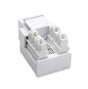 210843 JACK RJ11 RJ12 KEYSTONE DE IMPACTO BLANCO