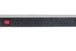 713993 Barra multicontacto con 8 salidas para montaje en rack de 19", Tipo EU, protección contra sobrecargas,cable de alimentación 3m