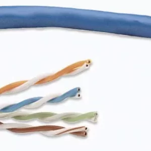 Bobina de cable de red UTP, Solida, 705059, 100% Cobre, 305 m, CAT 6, Color Azul, 4 pares, 23 AWG