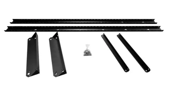 Rack de dos postes para instalaciones en piso WAM WAM-RACK719, Acero, 42UR, 19 pulgadas - Imagen 2