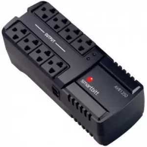 Regulador SMARTBITT SBAVR1350, Negro, Hogar y Oficina, 1350 VA, 675 W