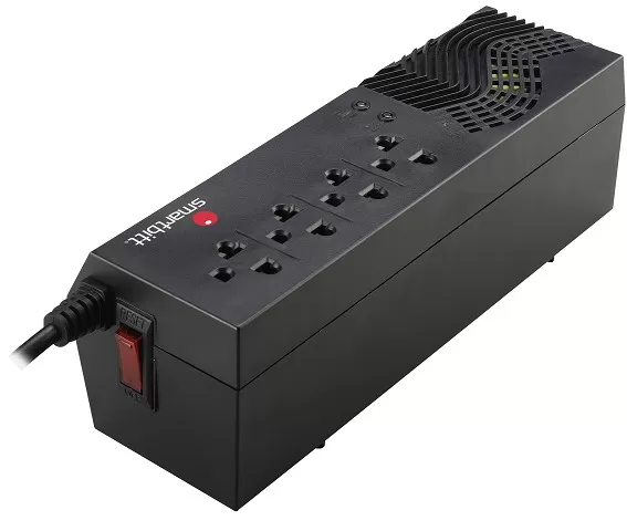 Regulador SMARTBITT SBAVR1200S, 4, Negro, 1200 VA, 600 W