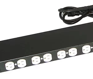 Barra multicontacto NORTH SYSTEM, Negro, 10 contactos.