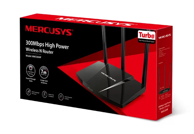 Router inalámbrico N de alta potencia de 300Mbps MERCUSYS MW330HP - Imagen 2
