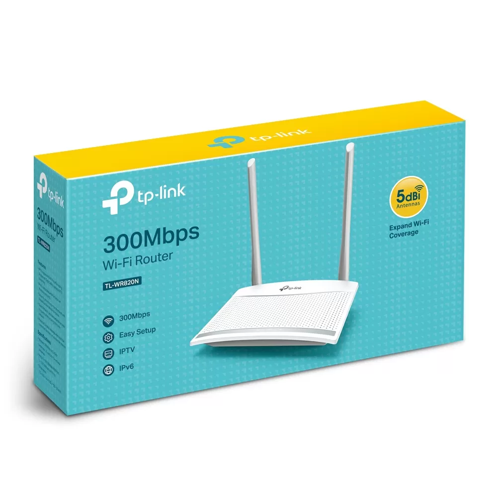 Router N 300MBPS TP-LINK TL-WR820N, 300 Mbit/s, 2,4 GHz, 2,4 GHz, Externo, 2, Blanco - Imagen 3