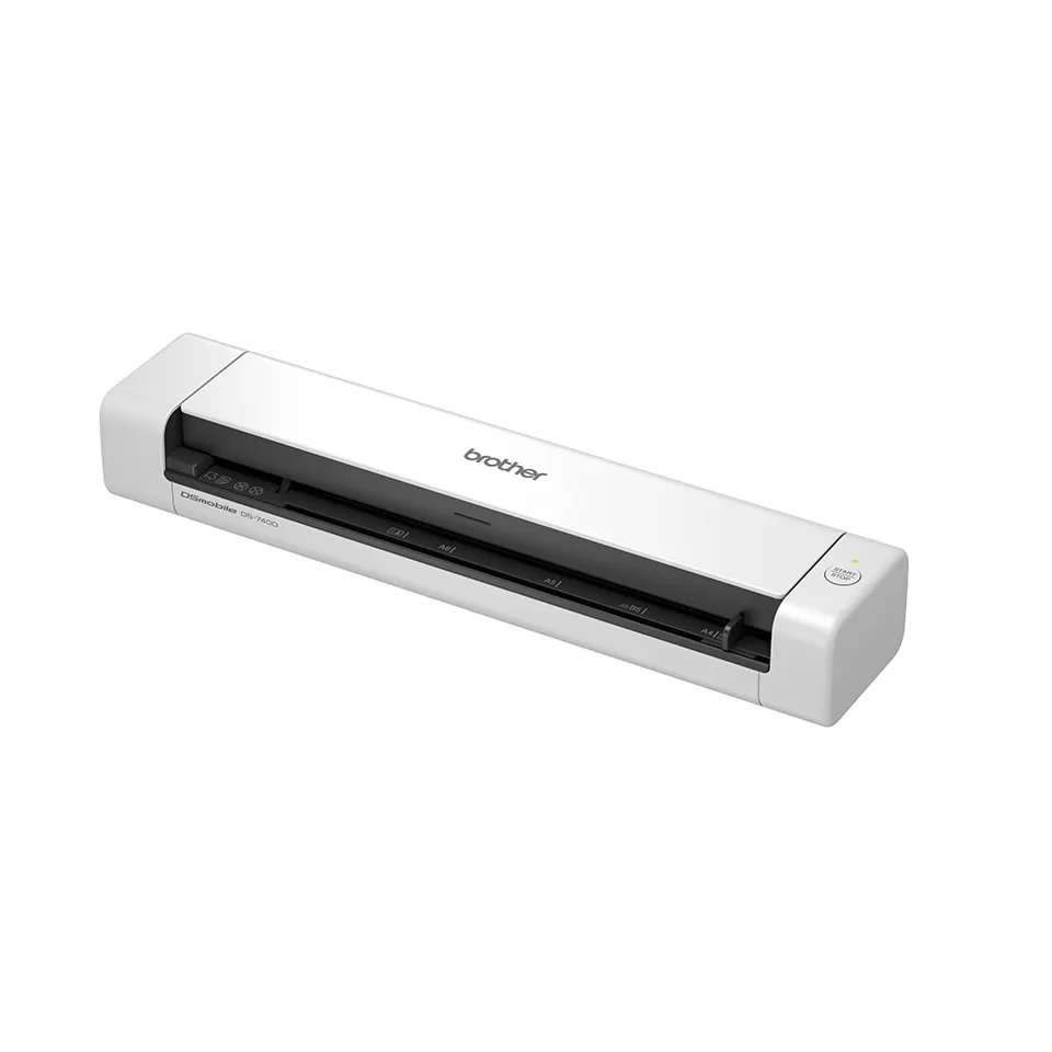 Escáner portátil Brother Valor DS740D, Dúplex, 15 ppm/30 ipm, Micro USB 3.0, soporta 1 hoja/credencial por escaneo, escanea hasta 100 hojas diarias