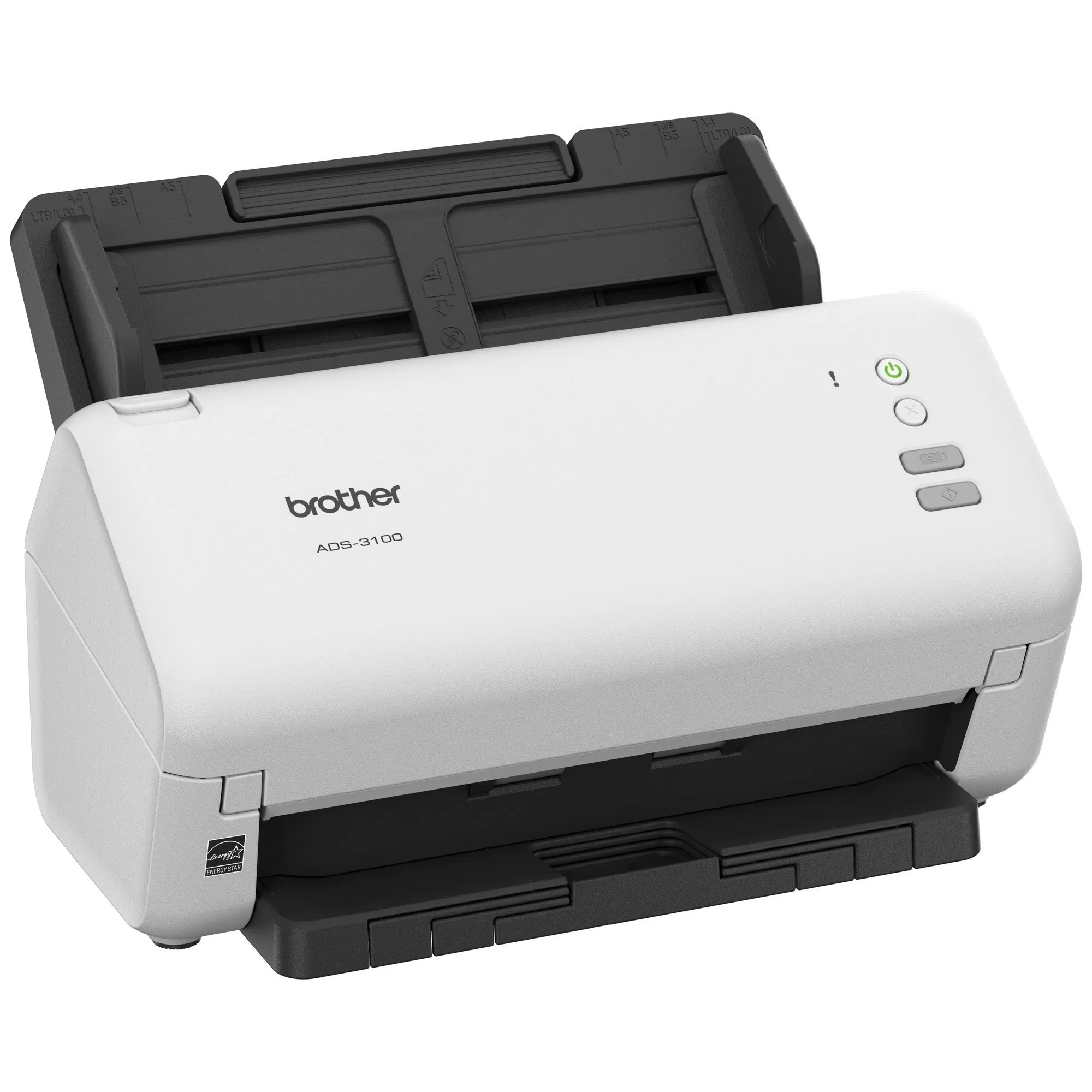 Escáner de escritorio Brother Valor ADS3100, Dúplex, 40 ppm/80 ipm, USB 3.0, ADF hasta 60 hojas, escanea hasta 6,000 hojas diarias