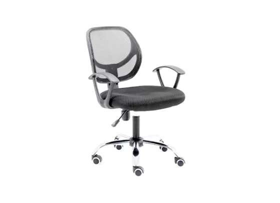 Silla Secretarial NEXTEP NE-650S Altura Ajustable y Reclinable Giratoria y Cromada, Color Negro - Imagen 2