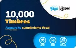 Timbres Fiscales ASPEL Paquete de 10,000 Timbres FACTE/10000 (Electrónico)