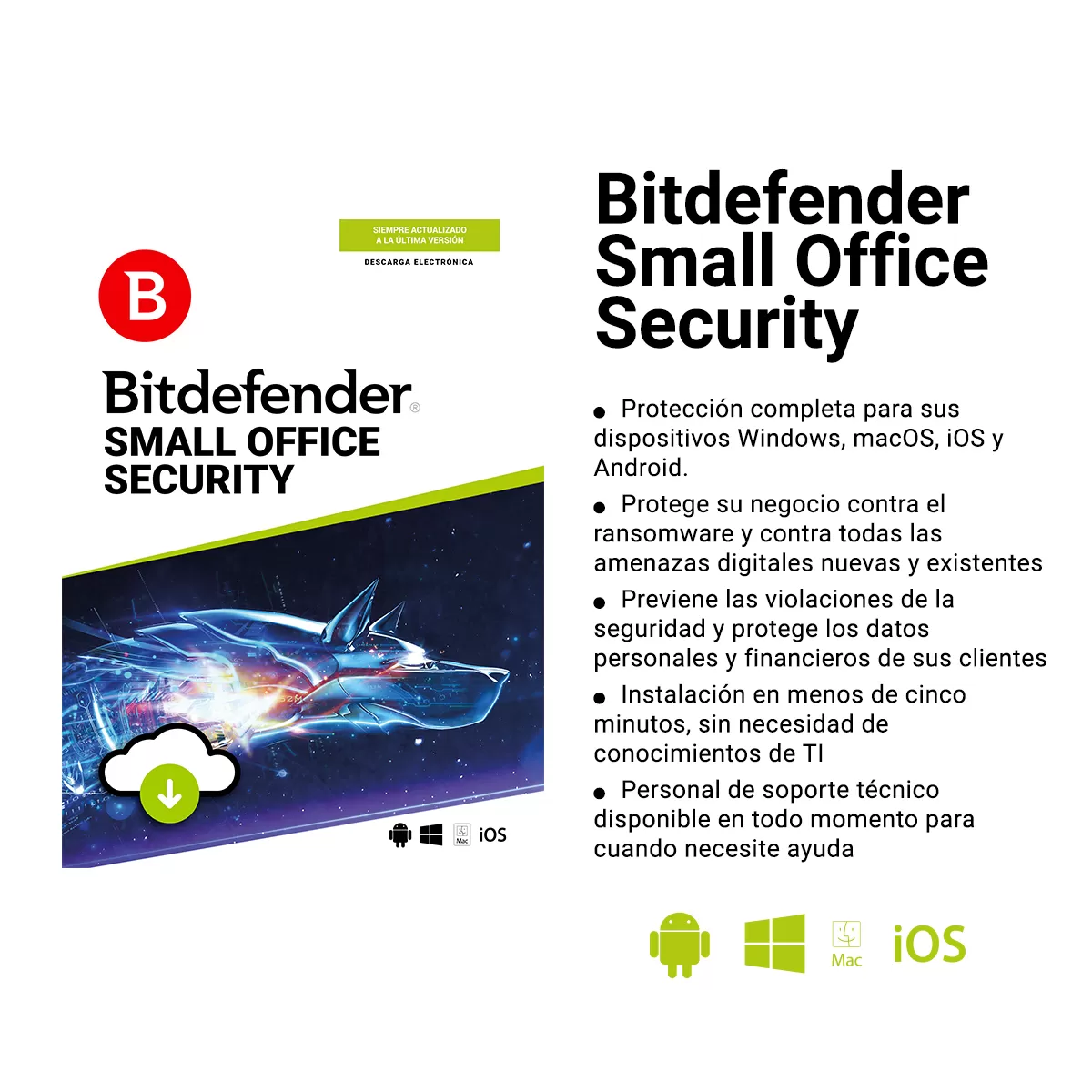 (Grabityzone) Bitdefender Small Office Security 10Usr + 1Server - Imagen 3