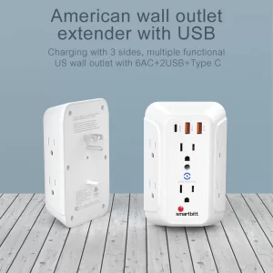 Supresor de picos para pared Smartbitt 1480 Joules