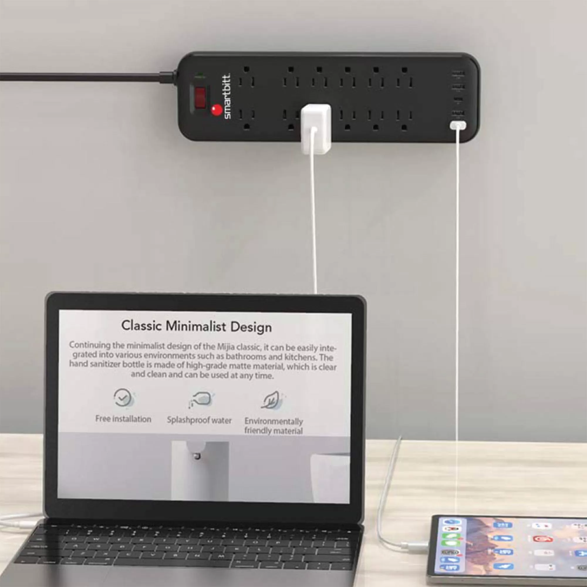 Supresor de picos con puertos USB - Imagen 2