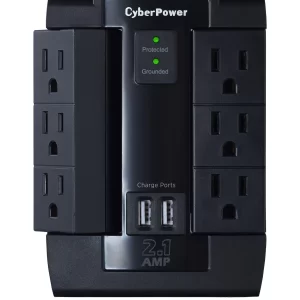 Supresor de Picos de Pared CyberPower P600WSURC1, 6
