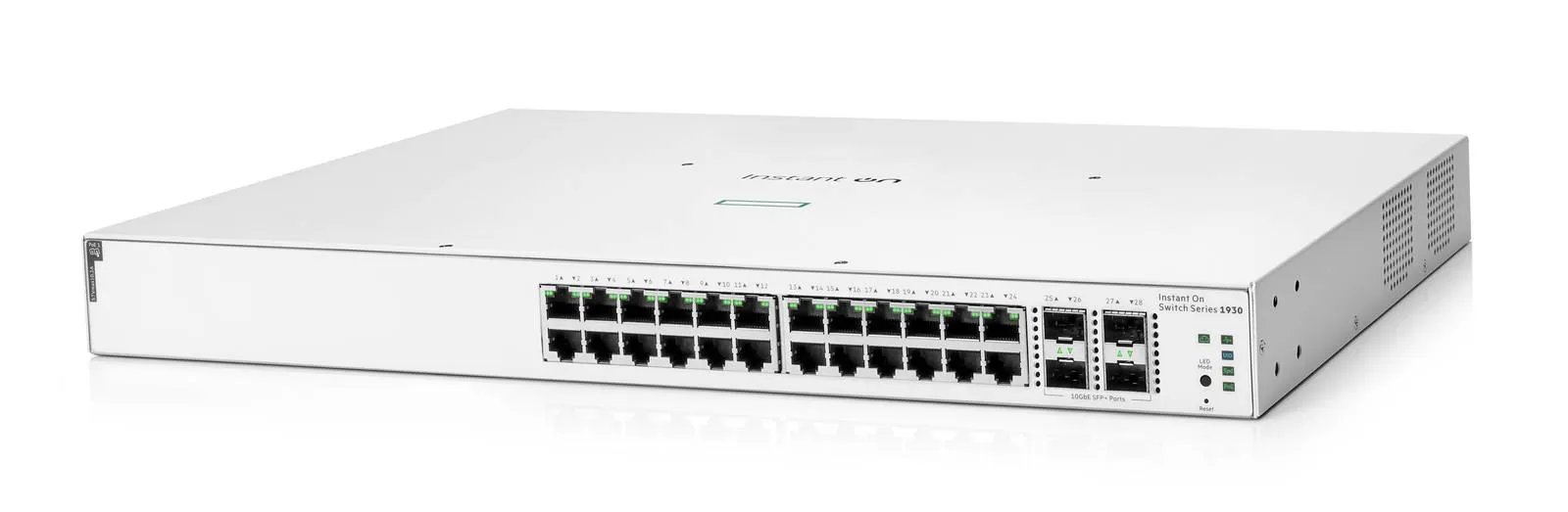Switch HPE Instant On 1930 Gigabit Ethernet, 24 puertos PoE Clase 4 370 W, 4SFP+ 10GbE (JL684B)