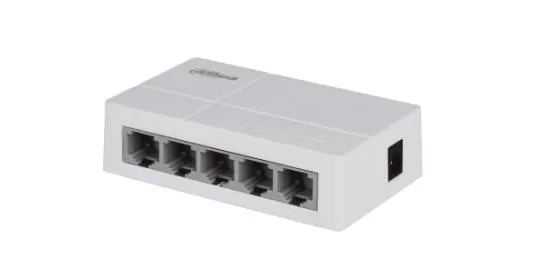 Switch para Escritorio 5 Puertos Fast Ethernet con velocidad de transmisión de 10/100 Mbps en un diseño compacto
