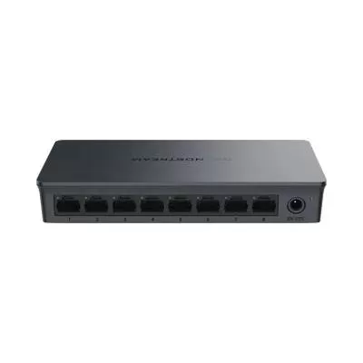 Switch No administrable, 8 puertos Gigabit con crossover automático MDI/MDIX, gabinete plástico para escritorio o pared.