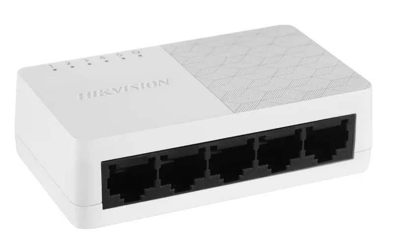 Hikvision DS-3E0105D-O, Switch No Administrable de 5 Puertos 10/100 Mbps para Escritorio