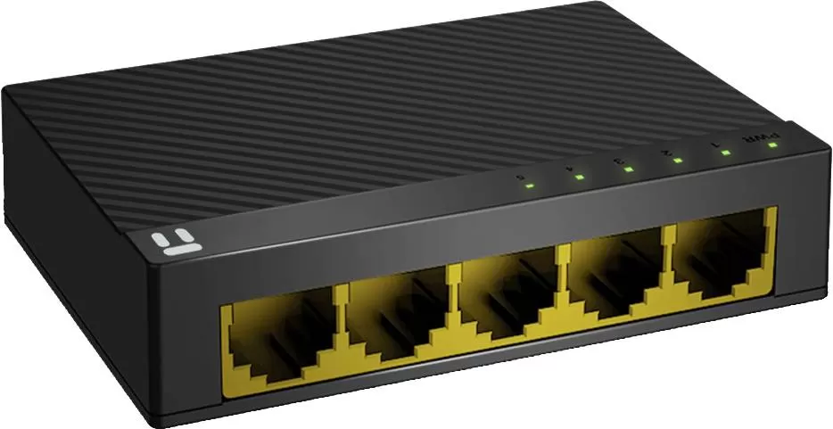 Switch NETIS modelo ST3105GC, 5 puertos Gigabit Switch de escritorio con Seguro de conector incorporado, No administrable