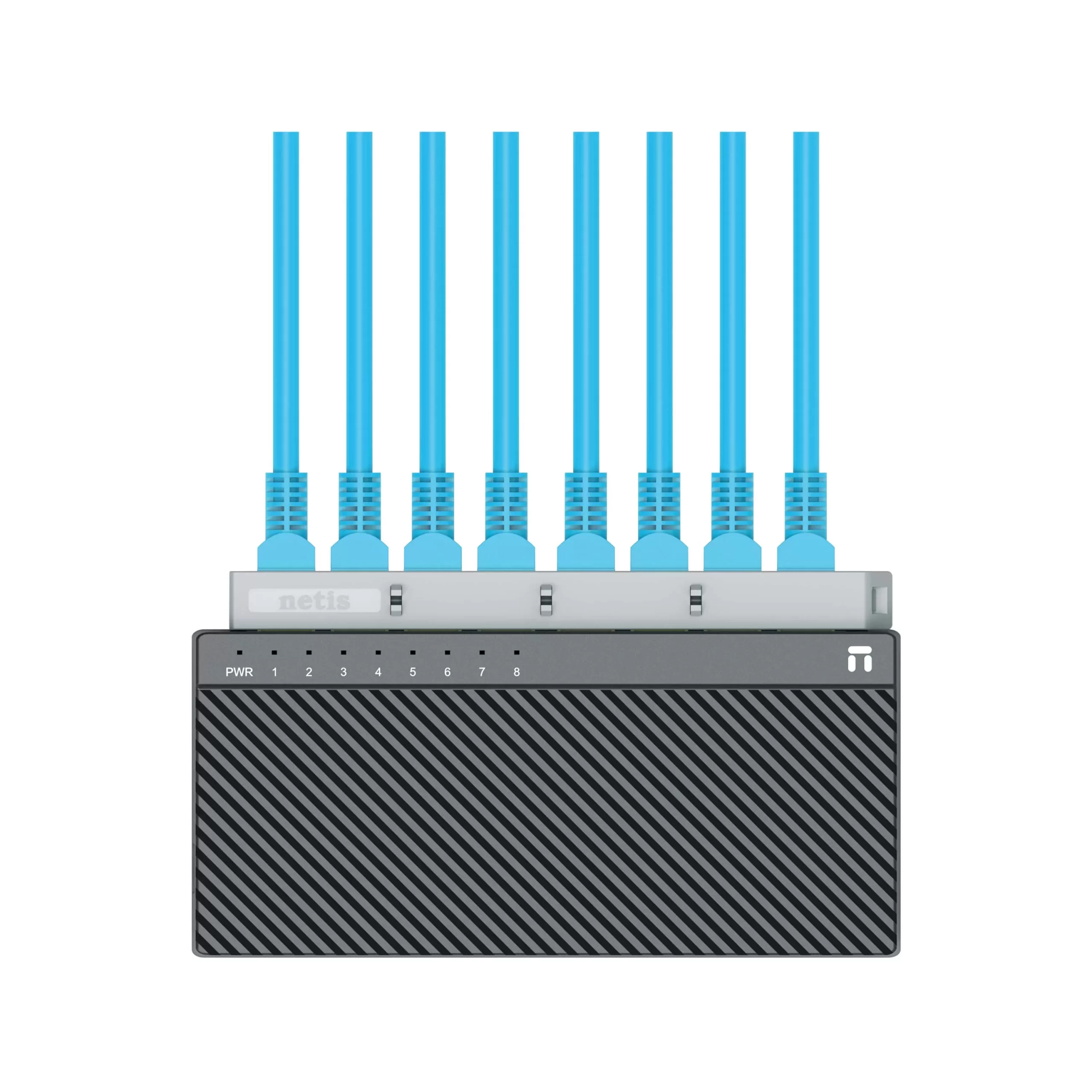 Switch NETIS modelo ST3108C, 8 puertos 10/100Mbps Switch de escritorio con Seguro de conector incorporado, No administrable - Imagen 3