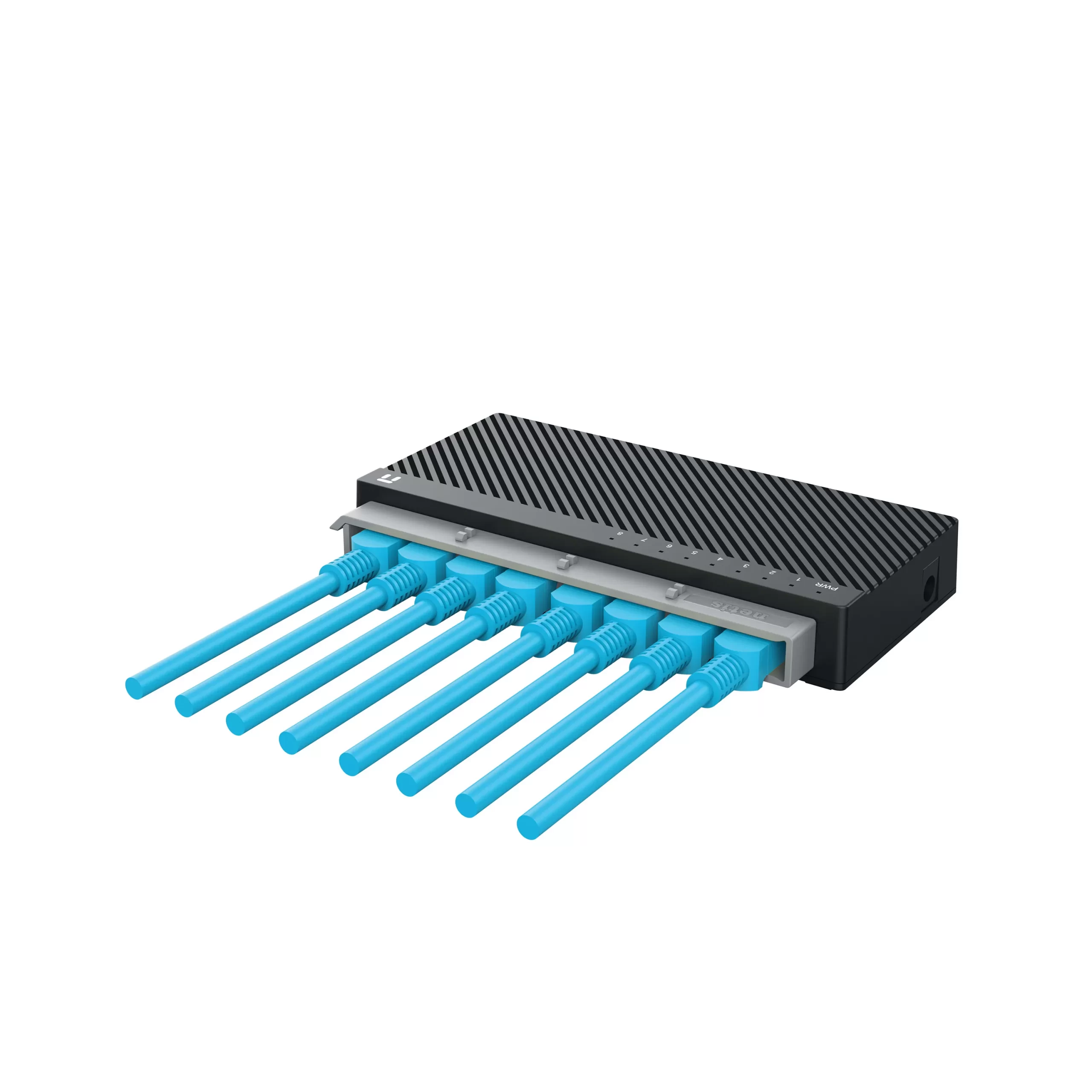 Switch NETIS modelo ST3108C, 8 puertos 10/100Mbps Switch de escritorio con Seguro de conector incorporado, No administrable - Imagen 4