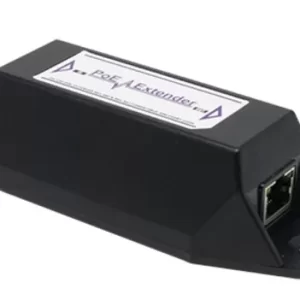 Extensor PoE simple, permite ampliar hasta 100 mts la instalación de una cámara IP(PoE), no requiere fuente de poder