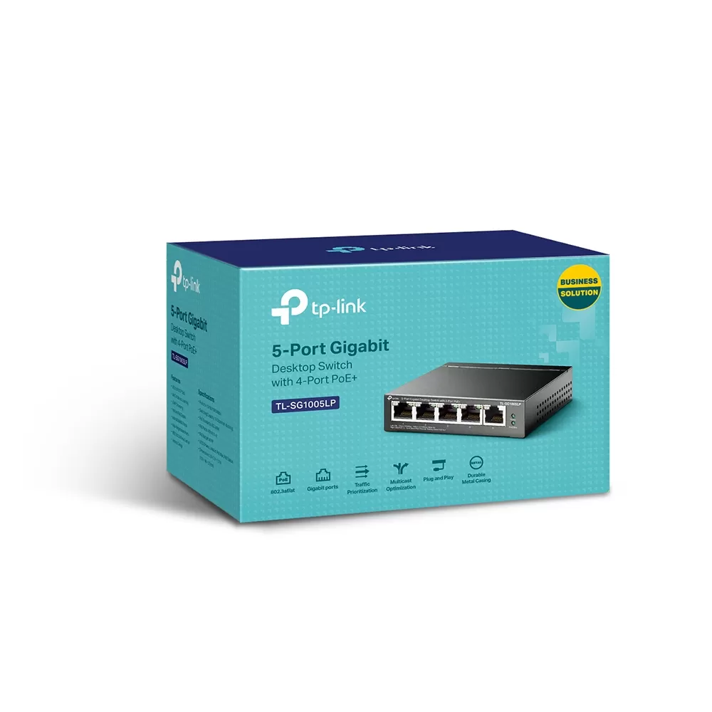Switch no Administrable TP-LINK TL-SG1005LP, Negro, 5 - Imagen 2